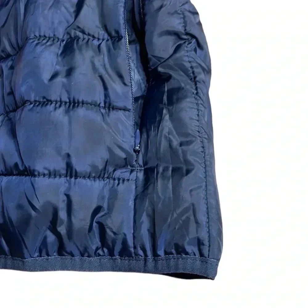 Pearly Vine puffer vest ,women Small.Blue,pink straight ribbon,tassel,Maggie May - Picture 10 of 16